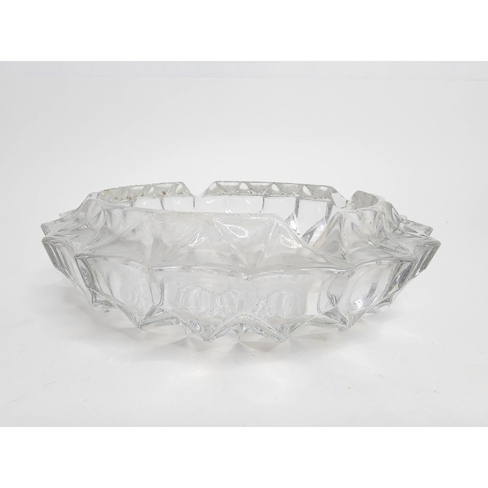 Cigar Cigarette Crystal Ashtray Large Heavy Glass - Picture 3 of 8